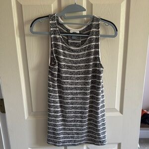 Old Navy Black and White Striped Tank Top
